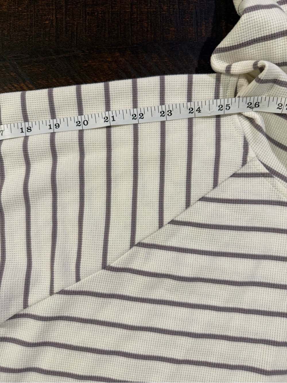 Max & Mia Striped Thermal Lounge Hoodie Pullover Top XL - Picture 10 of 10